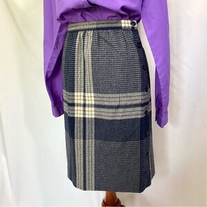 Vintage 80’s Personal Petites Wool Pencil Skirt Medium Secretary 30 inch waist